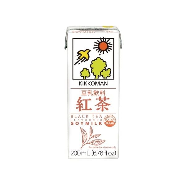  KIKKOMAN- Sữa đậu nành vị trà đen 200ml 