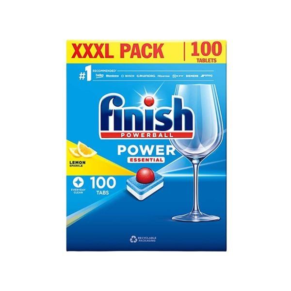  FINISH - Viên rửa chén ESSENTIAL hương chanh 100v 