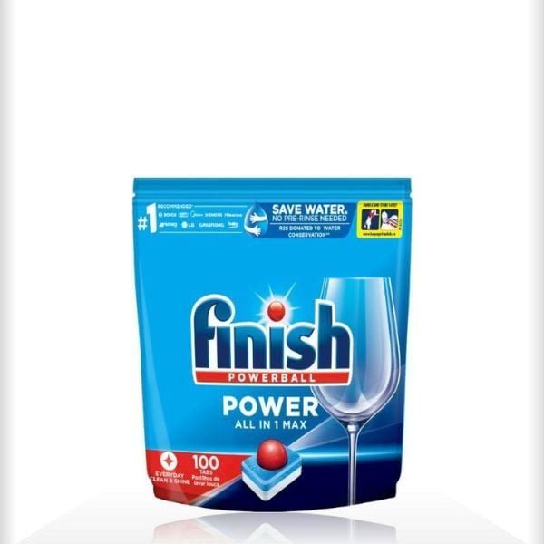 FINISH - Viên rửa bát POWER CLEAN & SHINE 100v 