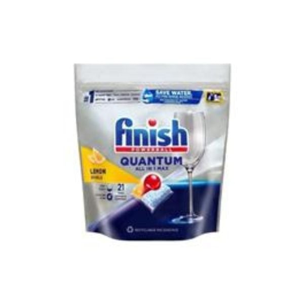  FINISH - Viên rửa bát QUANTUM hương chanh 21v 