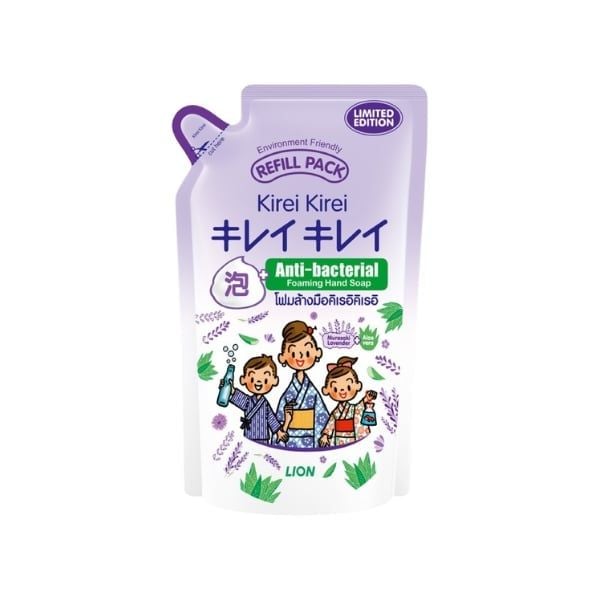 LION- Nước rửa tay dạng túi hương lavender 200ml 
