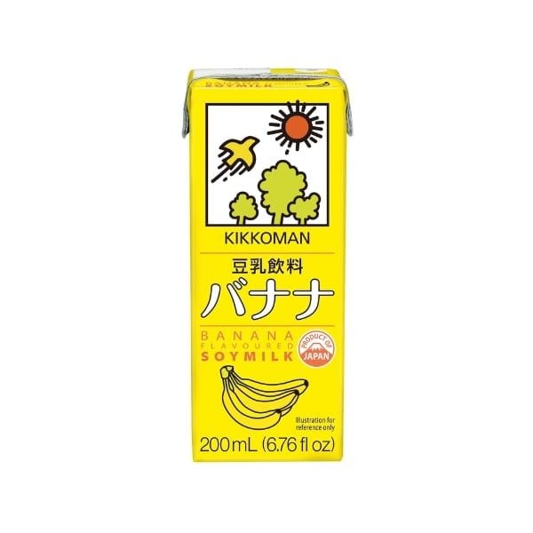  KIKKOMAN- Sữa đậu nành vị chuối 200ml 