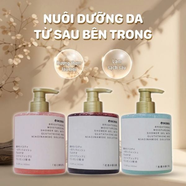  AOKEMENG- Sữa tắm chai hồng 450ml 