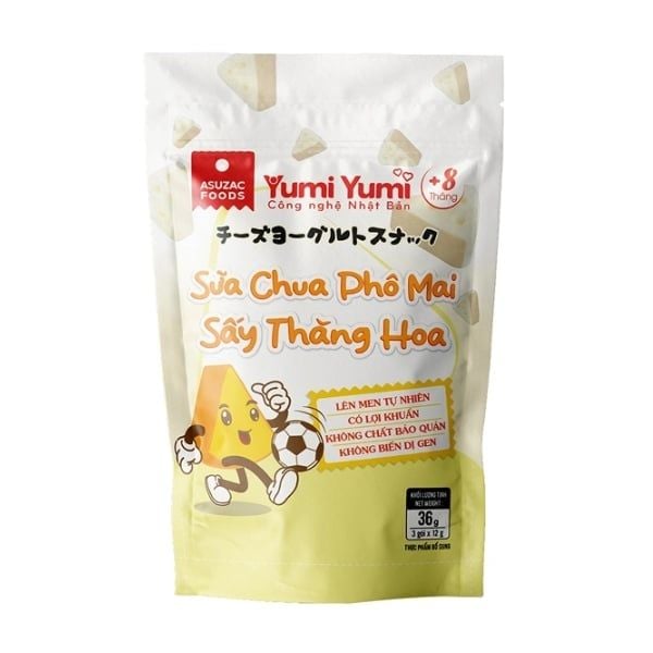  ASUZAC - Sữa chua sấy Yumi vị phomai 36g 