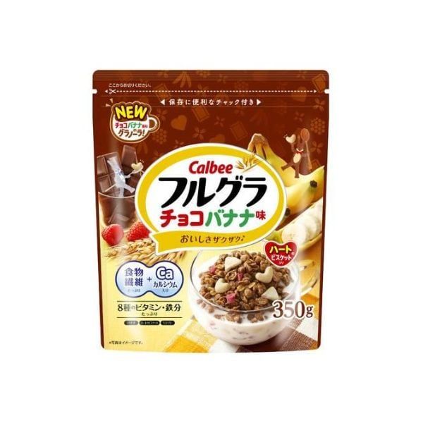  CALBEE - Ngũ cốc trái cây vị chuối và SCL 350g 
