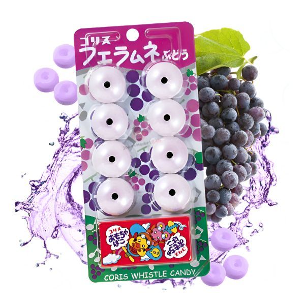  CORIS- Kẹo Viên Thổi Sáo Vị Nho 8 viên 