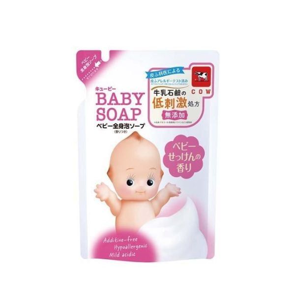  COW- Sữa tắm bọt bé hương mát 350ml Refill 
