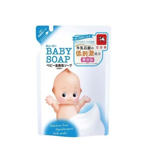  COW- Sữa tắm bọt bé không mùi 350ml Refill 