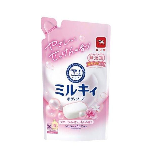  COW- Sữa tắm dịu nhẹ hương hoa 360ml (túi refill) 