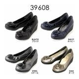  FIRSTCONTACT-Giày búp bê đế xuồng đính hoa 