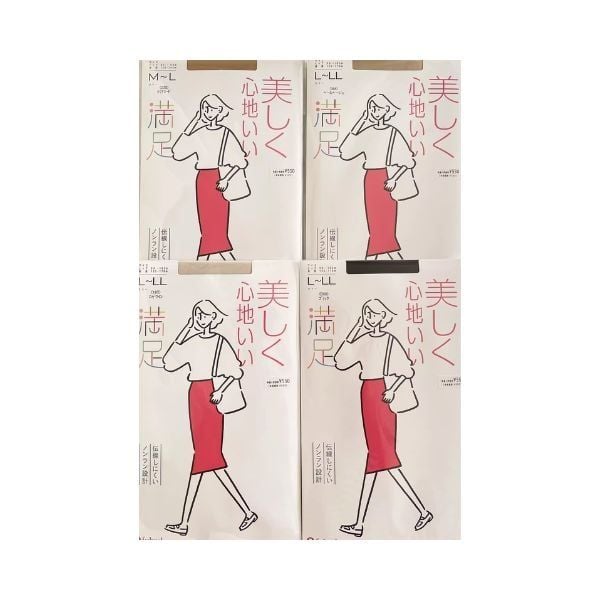  FUKUSKE-Quần tất Manzoku không tưa rách ML Da sáng 