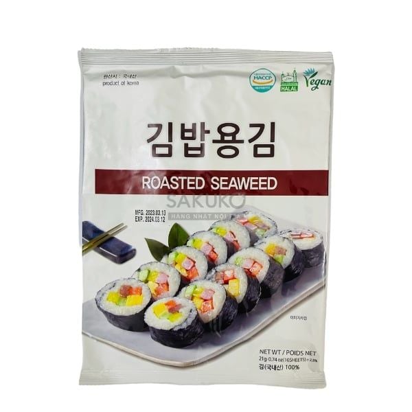  GARIMI- Lá kim cuốn cơm ROASTED SEAWEED 21g 