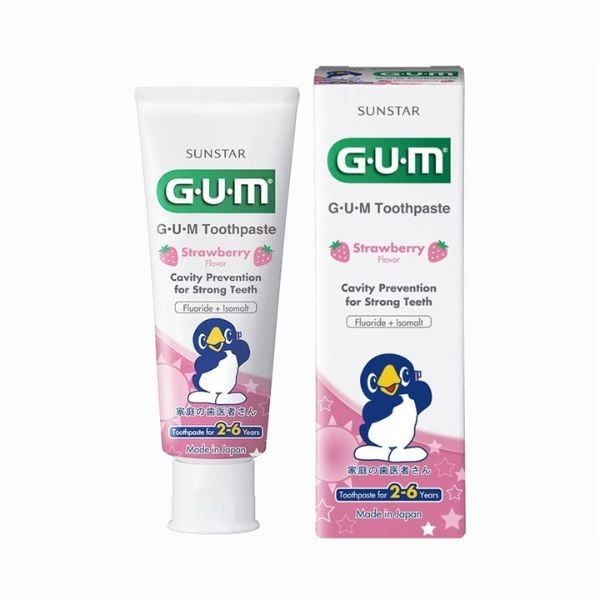  GUM- KĐR cho trẻ 2-6 tuổi hương dâu 70g 
