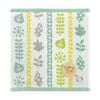 HAYASHI- Khăn mặt họa tiết hoa cỏ xanh lá 34x35cm