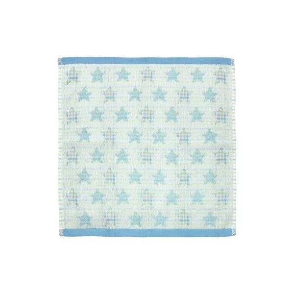  HAYASHI- Khăn mặt họa tiết ngôi sao blue 34x35cm 