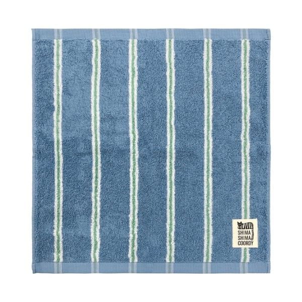 HAYASHI- Khăn mặt kẻ sọc xanh dương 34x35cm 