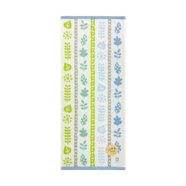  HAYASHI- Khăn tắm họa tiết hoa cỏ blue 34x80cm 