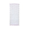 HAYASHI- Khăn tắm họa tiết trái tim tím 34x80cm