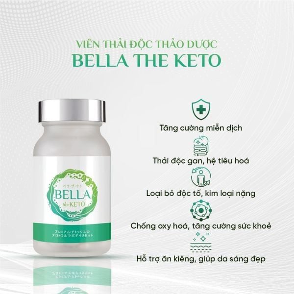  JANAMI - Viên uống thanh lọc tăng cường sức khỏe Bella the Keto 