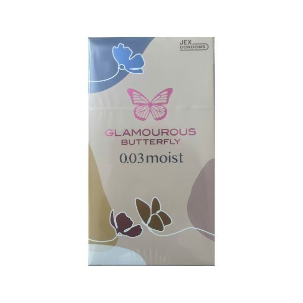  JEX- Bao cao su Glamourous Butterfly 0.03 Moist 8c 