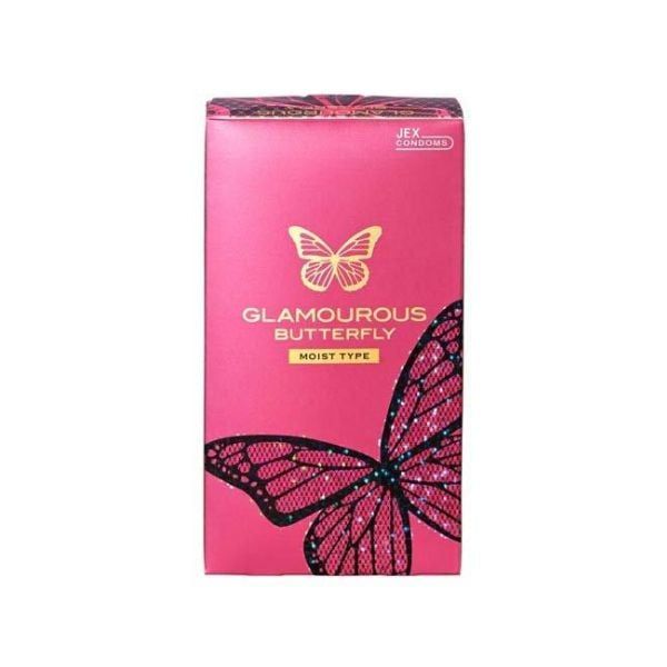  JEX- Bao cao su Glamourous Butterfly Moist 12chiếc 
