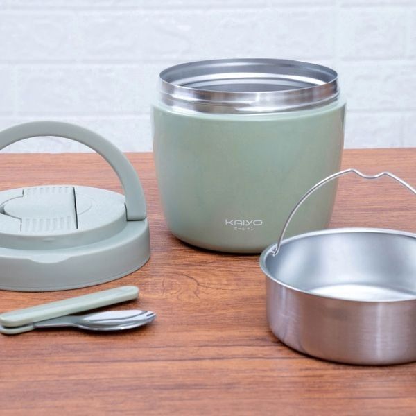  KAIYO- Cặp lồng giữ nhiệt 1000ml màu xanh mint 