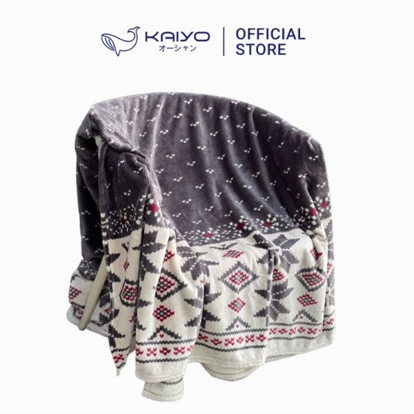  KAIYO- Chăn băng lông tuyết, màu nâu 