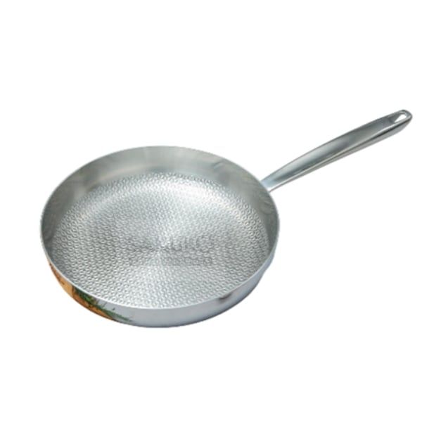  KAIYO- Chảo đúc inox 3 lớp dập nổi dáng cạn 28cm 