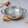 KAIYO- Chảo inox tay cầm 28cm có vung kính