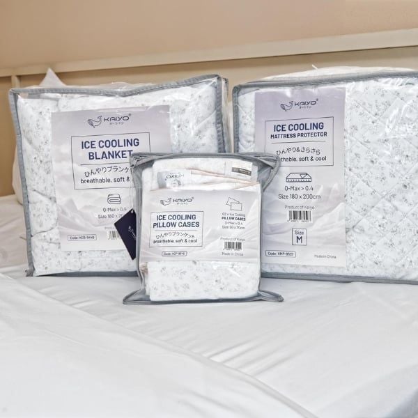  KAIYO- Ga lạnh họa tiết hoa nền ghi 1m8 x 2m 