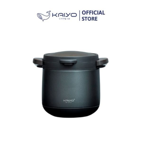  KAIYO- Nồi ủ chân không 4,5L màu ghi 