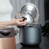  KAIYO- Nồi ủ chân không 4,5L màu ghi 