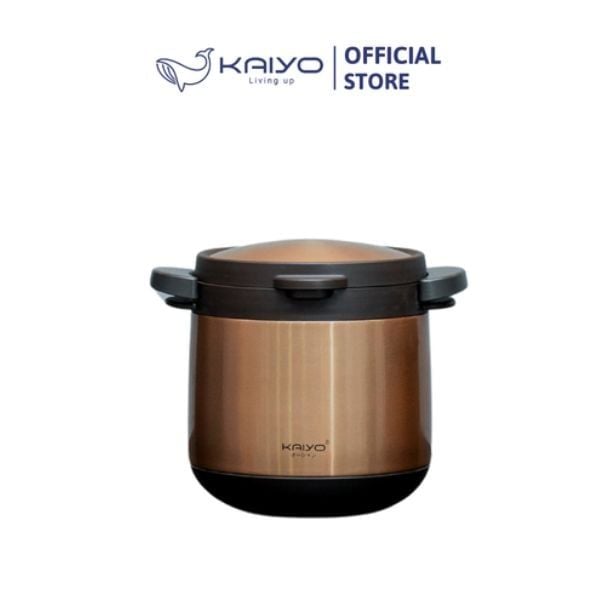  KAIYO- Nồi ủ chân không 4,5L màu vàng 