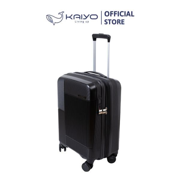  KAIYO- Vali cần kéo khoá số TSA 20 inch, màu đen 