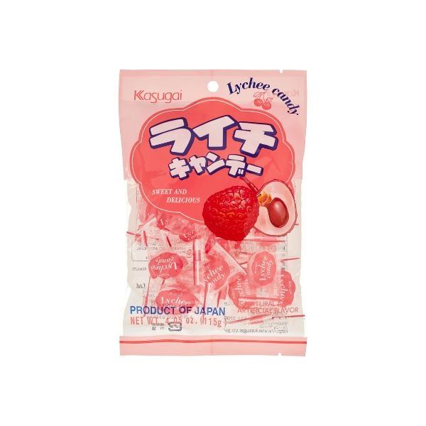  KASUGAI - Kẹo vải Lychee Candy 115g 