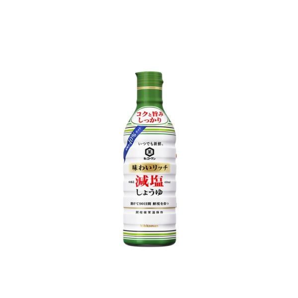  KIKKOMAN- Nước tương đậu nành giảm muối 450ml 