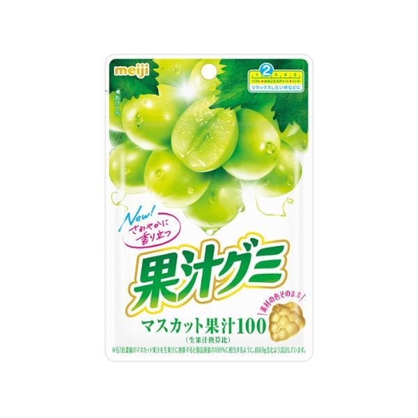  MEIJI- Kẹo dẻo vị nho xanh muscat 51g 
