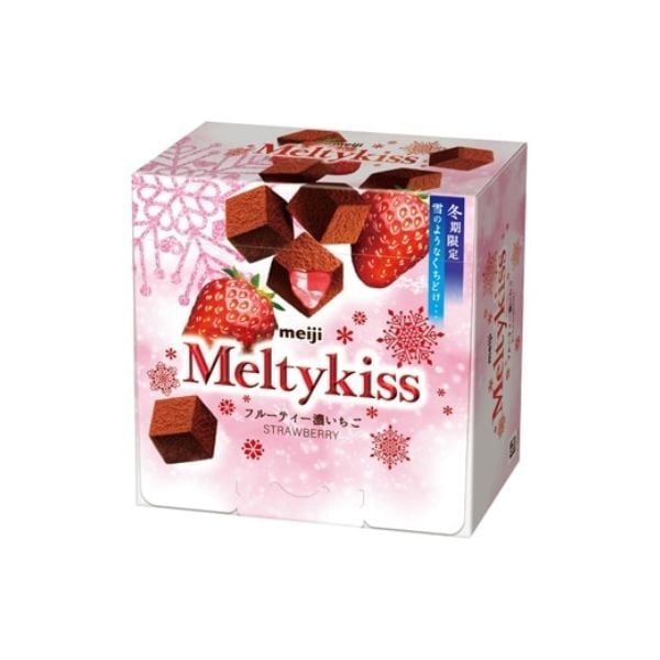  MEIJI- Socola tươi MeltyKiss vị dâu 53g 