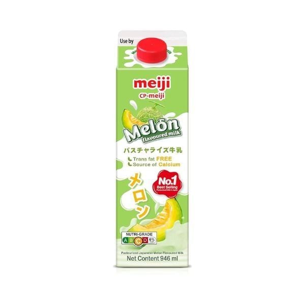  MEIJI- Sữa tươi thanh trùng vị dưa lưới 946ml 