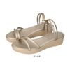 MILKY MILKY- Sandal quai mảnh ánh kim