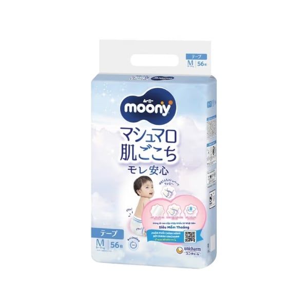  MOONY- Bỉm dán size M56 