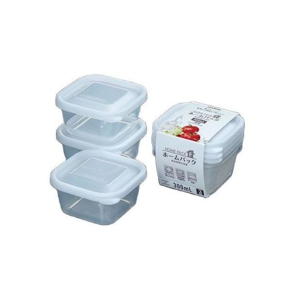 NAKAYA-Bộ 03 Hộp đựng thực phẩm K300-4 300 ml 