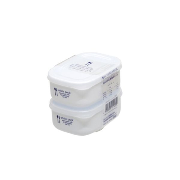  NAKAYA- Bộ 2 hộp đựng thực phẩm màu trắng 280ml 