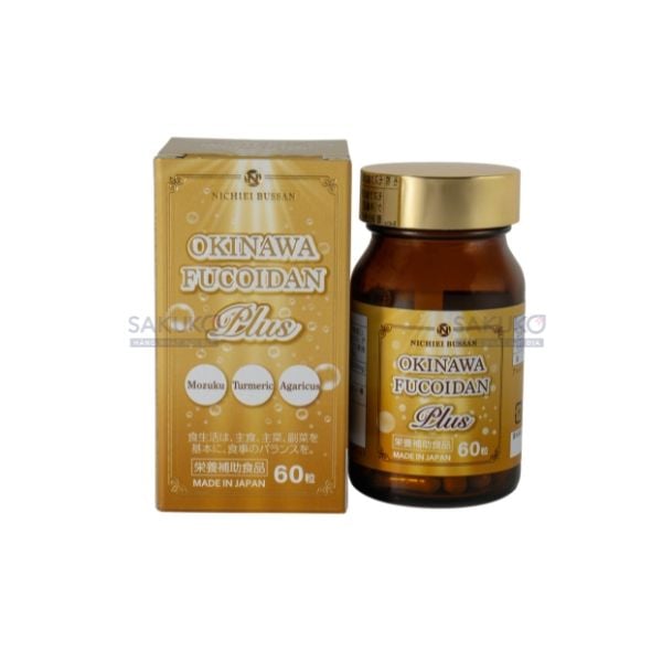  NICHEI- Viên uống tảo Okinawa Fucoidan Plus 60v 
