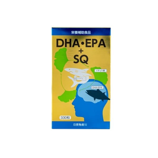  NICHIEI BUSSAN-Viên uống dầu cá bs DHA&EPA+SQ 330v 