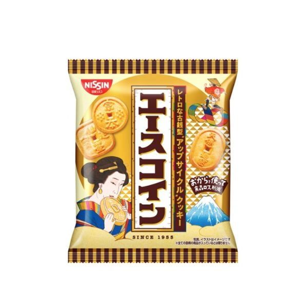  NISSIN- Bánh quy đồng xu 80g 