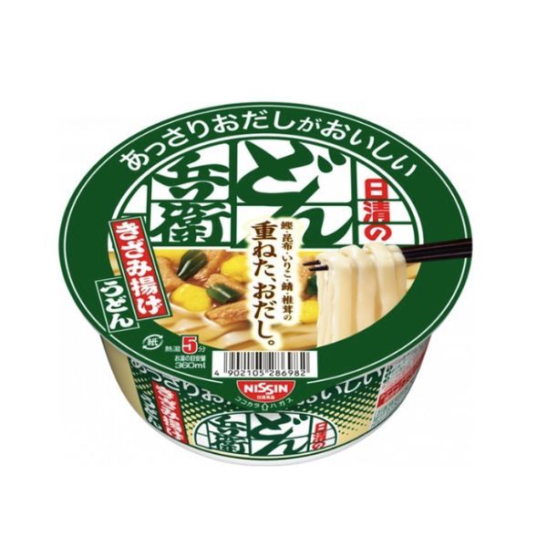  NISSIN- Mì hộp udon kèm đậu chiên cắt nhỏ 68g 