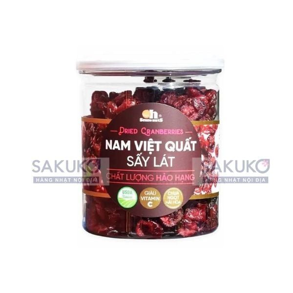  OHSMILENUTS- Nam Việt Quất Sấy Lát hộp 250g 