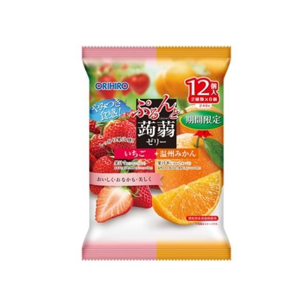 ORIHIRO- Thạch mềm vị dâu và quýt 240g