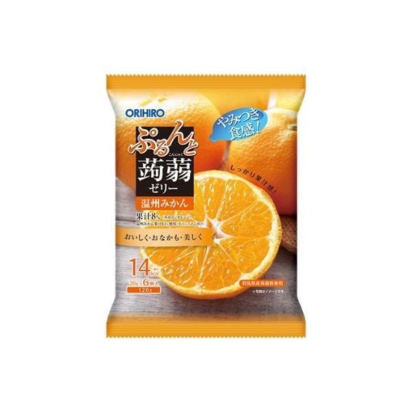  ORIHIRO- Thạch mềm vị quýt nhật 120g 